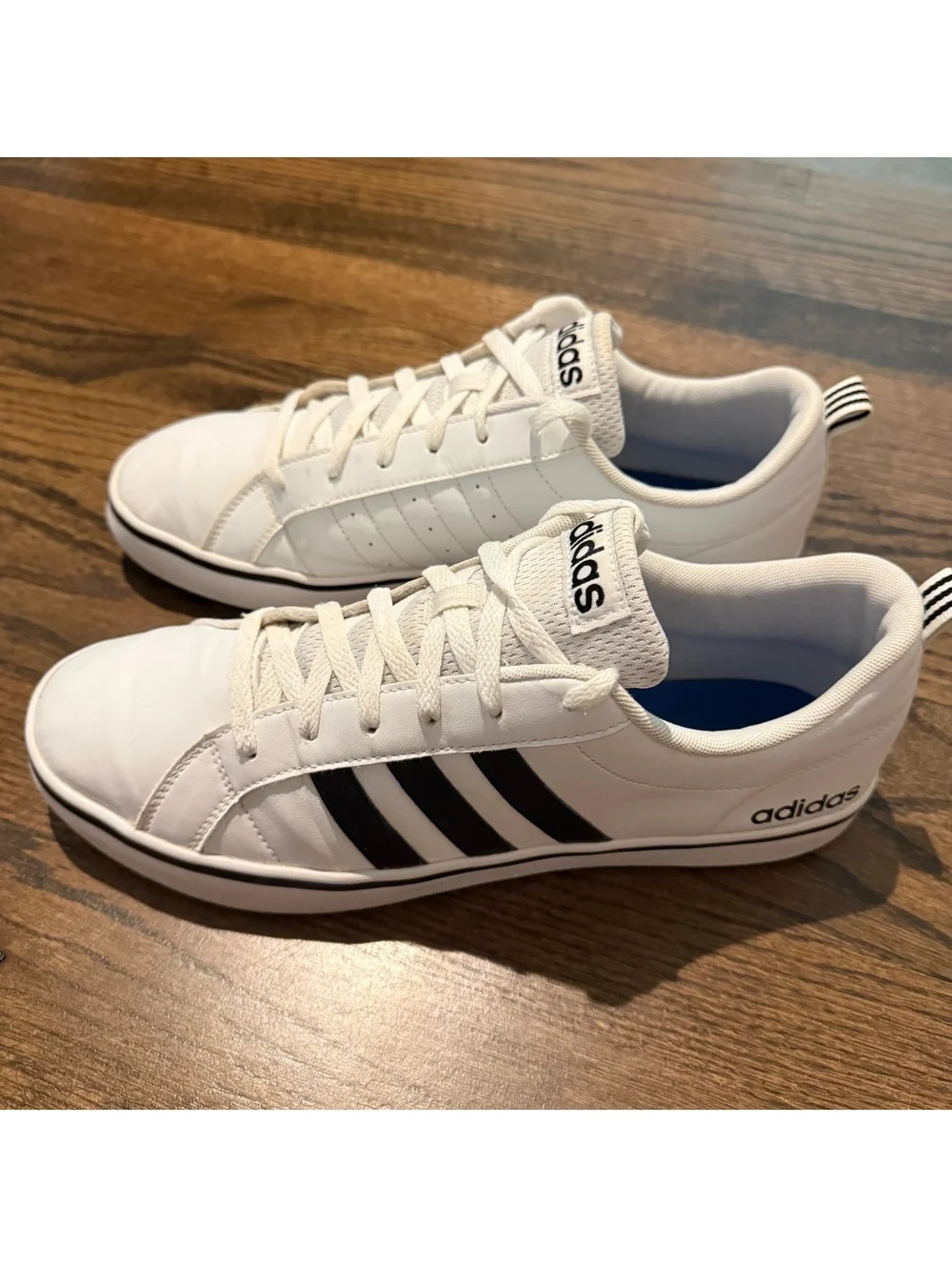 adidas Men's White/Black VS Pace Leather Trainers US Size 11